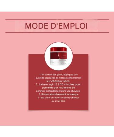  G n rique Red Hair Mask 90g Moisturizing Repairing Conditioner with Red Tint Repairs and Enhances Red Tones in Colored Hair Revives Color and Tone - Buy Online on GoSupps.com