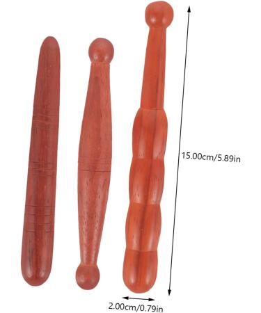 Beavorty Neck Massage Device - Set of 12 Wooden Acupressure Sticks & Massage Bars | Portable Hand & Foot Massagers | International Shipping Available - Buy Online on GoSupps.com