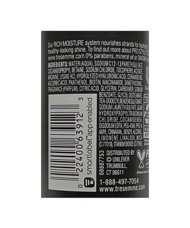 TRESemme Moisture Rich Shampoo Travel Size 2 Pack - 3 Fl Oz | Best Hydrating Shampoo for Dry Hair - Buy Online on GoSupps.com