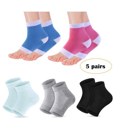 DELIBEST Heel Moisture Socks | Gel Heel Sleeves for Soft Feet | Toe-Free Spa Moisturizer & Balm Foot Care - Buy Online on GoSupps.com