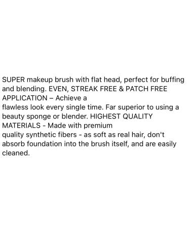 V VALENTINA Flat Top Kabuki Foundation Brush - Flawless Makeup Application | International Shipping Available - Buy Online on GoSupps.com