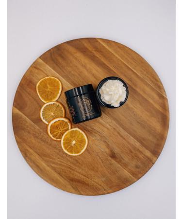 Kelly's Creations Grass-Fed & Finished Whipped Beef Tallow Citrus (Sweet Orange) Face & Body Cream with Natural Ingredients 4 FL OZ Black Jar