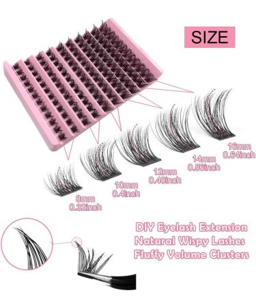 Lash Clusters 120Pcs DIY Individual Eyelash Extensions D Curl 8-16MM - Natural Look, Reusable, Classic Lashes (#01) - Buy Online on GoSupps.com