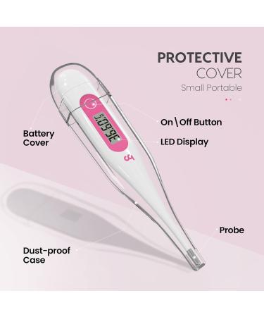 Femometer Vinca Lite Basal Thermometer - Digital Fertility Monitor for Ovulation Cycle Control | Pink - Buy Online on GoSupps.com