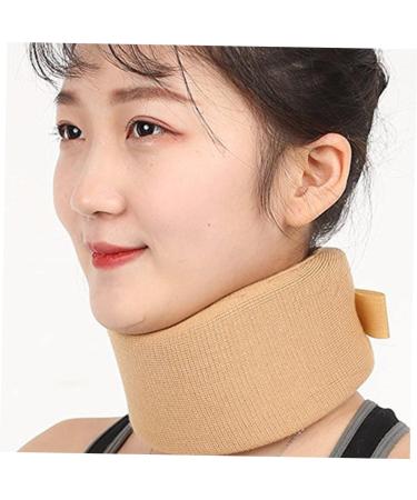FRCOLOR Neck Guard Brace - Soft Foam Support for Sleeping | Adjustable Neck Stabilizer for Men & Women - Ultra Thin Khaki - Buy Online on GoSupps.com