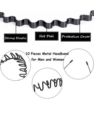 BOYIVI Metal Headband Set - 15 Pieces, Adjustable Unisex Hair Bands for Home, Outdoor, Sports & Yoga - Buy Online on GoSupps.com