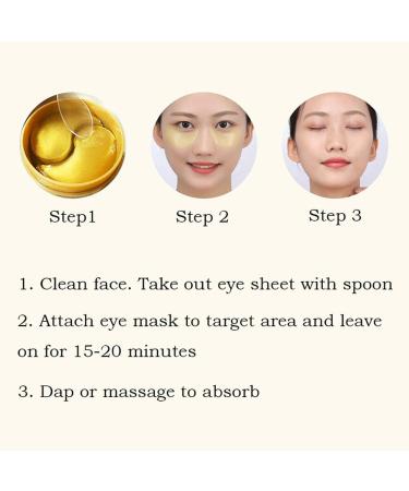 Magik Gold/Black Pearl Seaweed Hydrogel Eye Patch Mask 120 Pcs - Under Eye Pads (Seaweed 2 Pack) - Gel Formula for Hydration and Brightening - Buy Online on GoSupps.com