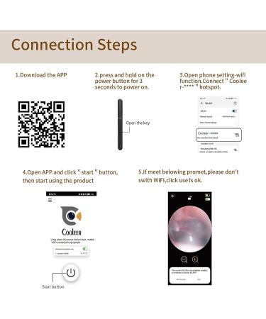 Ear Cleaner Otoscope with Light - Wireless Ear Camera for iPhone & Android - Ear Wax Removal Kit with 6 Tools - Buy Online on GoSupps.com