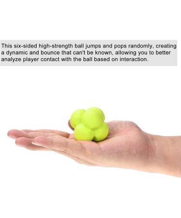 TPR Bounce Reaction Ball - Agility Trainer for Coordination and Speed Reflex - Yellow - Buy Online on GoSupps.com