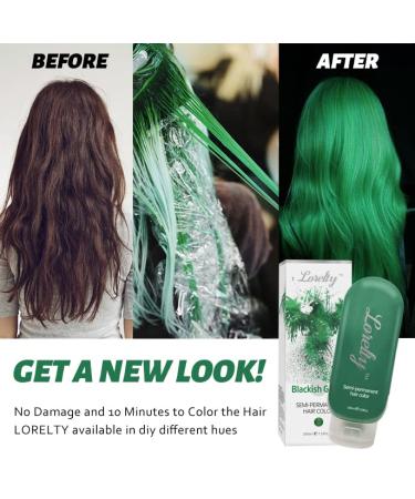 LORELITY Semi-Permanent Hair Color Dye - Elf Green (7.3FL Oz) | Vegan Cruelty-Free No Damage | Make Your Hair Unique  - Buy Online on GoSupps.com