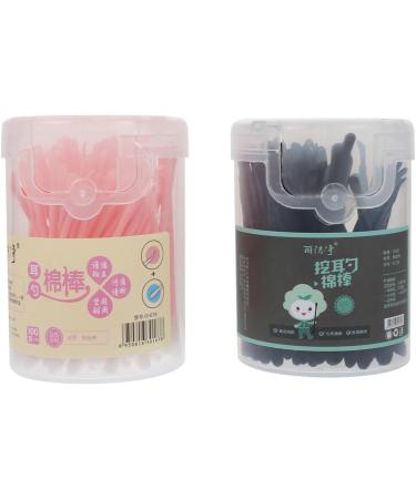 TOVINANNA 200pcs Double-Ended Cotton Swabs for Ear Wax Removal Assorted Color Ear Cleaning Tools for Makeup and Random Style - Buy Online on GoSupps.com
