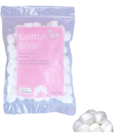 Organic Cotton Balls | Portable Cotton Balls for Face - Makeup Cleaning Tool Absorbent Lightweight for Household Needs Skin Prep Wound Cleansing Everyday 1. About 100 Grains (About 0.5 Grams) - Buy Online on GoSupps.com
