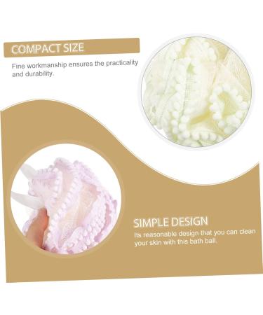 2pcs Flower Bath Ball & Loofah Set - Exfoliating Scrubber for Rich Foaming Bath | Travel-Friendly Body Cleanser - Buy Online on GoSupps.com