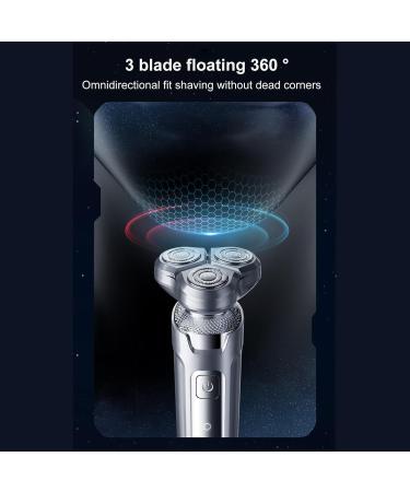 Buy IPX7 Waterproof Electric Razor for Men - 360 Floating Three Blade Shaver | Wet & Dry Shaving | Perfect Gifts for Him - Buy Online on GoSupps.com