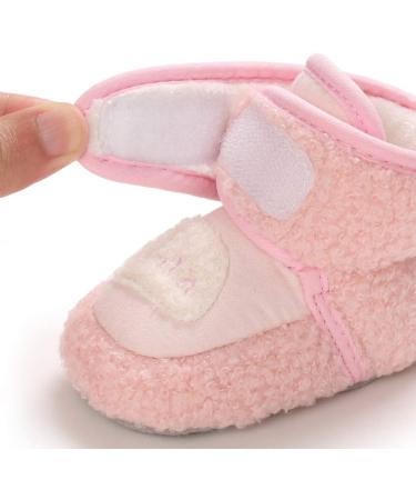 MASOCIO Baby Sheep Booties - Infant Soft Sole Warm Boots (Pink, 0-6 Months) - Buy Online on GoSupps.com