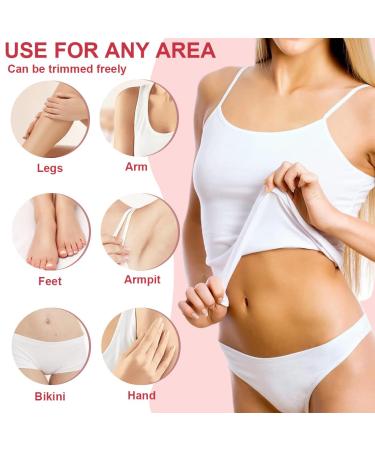 VBKITW Fleece Hair Removal Strips - 10 Pieces for Wax & Sugar Paste 9x18.5cm Face & Body Epilation - Buy Online on GoSupps.com