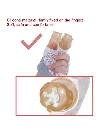 Buy Baby Stop Thumbs Finger Protection Set - Soft Silicone Breathable 2-Finger Design for Thumb Sucking Relief - Buy Online on GoSupps.com