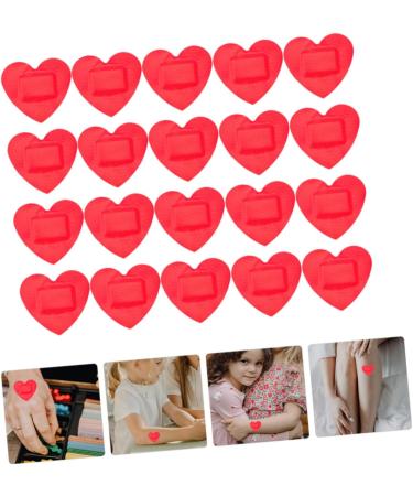 Happyyami Heart Stickers - 30 Sheets Waterproof Bandage Patches for Kids | Breathable & Multipurpose Red Patches - Buy Online on GoSupps.com