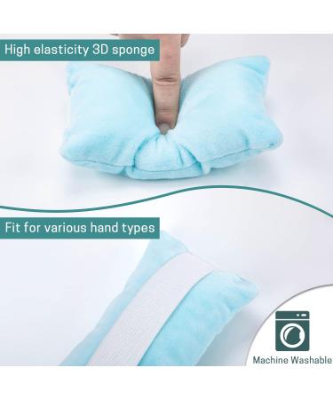 SWISSELITE Hand and Finger Contracture Cushion - Palm Grips for Rehab, Elastic Band & Separator - Airy Blue - Buy Online on GoSupps.com