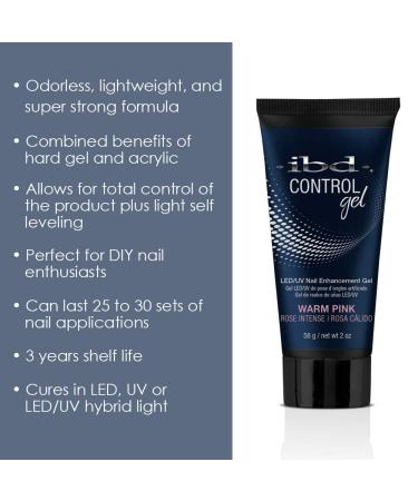 IBD Pro-Hybrid Nail Control Gel - Warm Pink | LED/UV Nail Enhancement for Salon Quality Manicure - Buy Online on GoSupps.com