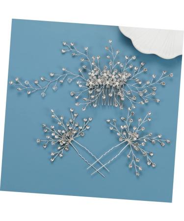 Angoily 1 Set Bridal Headwear Wedding Hair Pin Wedding Hair Decoration Pearl Hair Accessories Pearl Tiara Pearl Hair Clip Bridal Hair Accessories Zinc Alloy Comb Bride Diamond - Buy Online on GoSupps.com