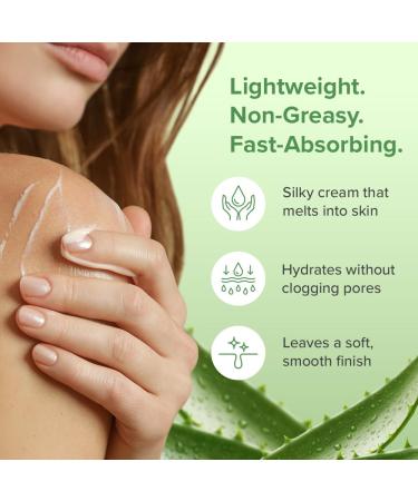 Aloe Infusion Aloe Vera Face & Body Cream Natural Moisturizer for Dry Sensitive & Irritated Skin Hydrating Non-Greasy Lotion with Shea Butter & Manuka Honey After-Sun Care & Eczema Cream 9 Ounce (Pack of 1) - Buy Online on GoSupps.com