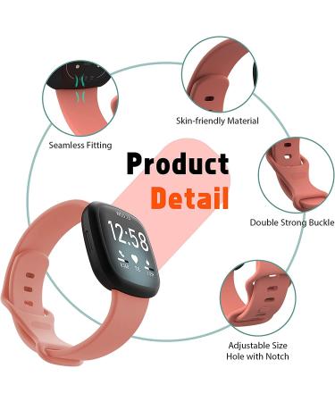 17 Pack Huadea Soft Silicone Bands for Fitbit Sense/Versa 3 - Waterproof Sport Wristbands for Women & Men - Large Size - Buy Online on GoSupps.com