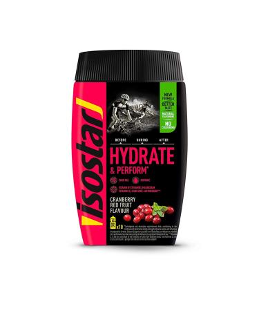 Isostar Hydrate & Perform Iso Drink - Electrolyte Powder (Orange Lemon Cranberry Grapefruit) 4x400g + 1L Bottle | International Shipping - Buy Online on GoSupps.com