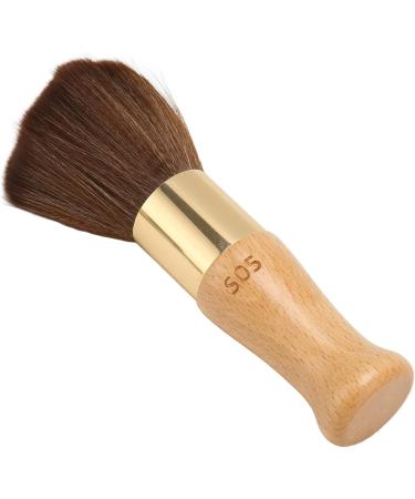Barber Neck Duster Brush Fine Workmanship Face Neck Duster Sturdy Handle Skin Friendly Nylon Bristles for Salon - Buy Online on GoSupps.com