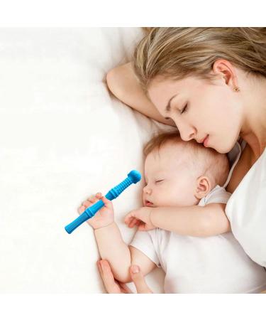 4 Pieces Silicone Baby Bite Tube Set | Toddler Biting Toys for Sensory Exploration & Teething Relief (0-6 Months) - Buy Online on GoSupps.com