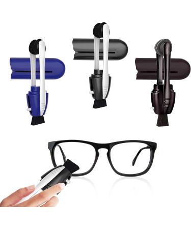 Premium 3pc Eyeglass Cleaner Set | Scratch Remover & Portable Microfiber Technology for Effortless Lens Care - Buy Online on GoSupps.com