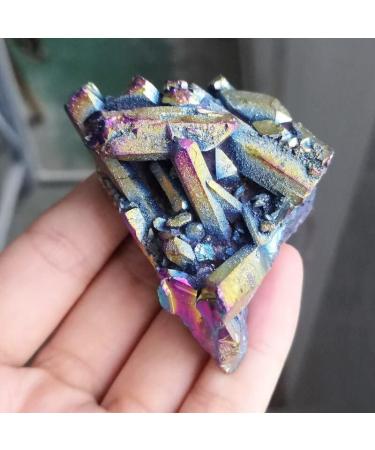 Natural Crystal Rough Natural Quartz Rainbow Cluster Crystals Stone for Specimen Home Decor Gift Metaphysical Stone (Color : Colorful Size : 40-50g) 40-50g Colorful - Buy Online on GoSupps.com