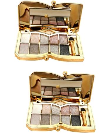 Beavorty 2pcs Colorful Mirror With Shadow Brush & Eyeshadow Colors # Flash Makeup Eye Glitter - Buy Online on GoSupps.com