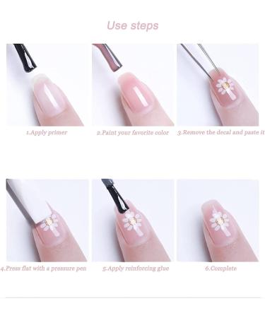 Flower Smiley Nail Art Stickers - 3D Self Adhesive Decals for Ladies, Girls, and Kids - Trendy DIY Fashion Accessories (2 Sheets) - Buy Online on GoSupps.com