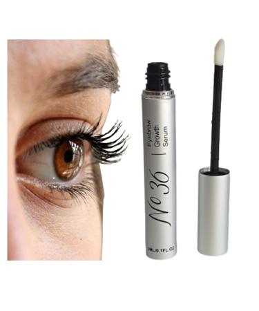 EyeBrow Serum for Rapid Growth and Thickness 100% Natural Ingredients Vegan and Cruelty Free by No36 UK brow