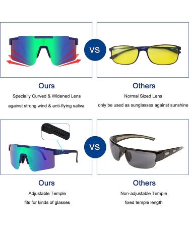 Malidak Men's Cycling Sunglasses - UV 400 Protection, Polarized Outdoor Sports Glasses for Driving - Buy Online on GoSupps.com