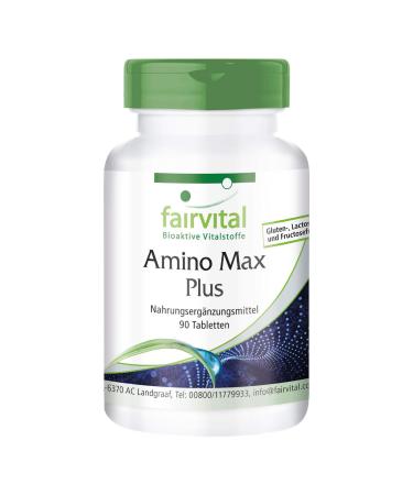Fairvital | Amino Acid Complex - Amino Max Plus - contains 8 essential amino acids - 90 tablets