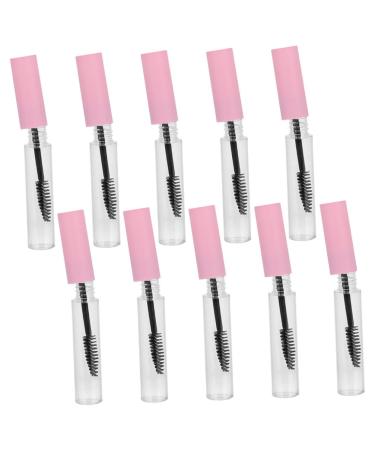 Didiseaon 45 Pcs Mascara Empty Tube Tubing Mascara Empty Mascara Tube and Wand Lip Gloss Tubes Pink Plastic