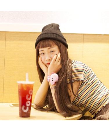 Shop Long Straight Dark Brown Doll Wig with Flat Bangs - Perfect Quality Headgear for Dolls - Buy Online on GoSupps.com