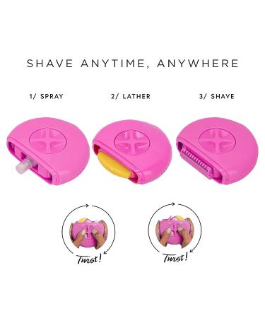 3-in-1 Women's Hair Remover Tool - Lightweight & Portable Shaver for Travel - Special Design for Young People - Ideal for Outdoor Use (Red) - Buy Online on GoSupps.com