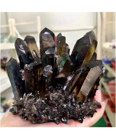 400g/500g/600g Natural Smoking Quartz Cluster Crystals Stones for Home Decoration (Size : 600g) - Buy Online on GoSupps.com
