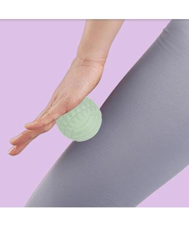 Foot Massager Ball with Stinging Points | Stress Relief & Plantar Fasciitis Relief | Skin-Friendly Green Massage Device - Buy Online on GoSupps.com