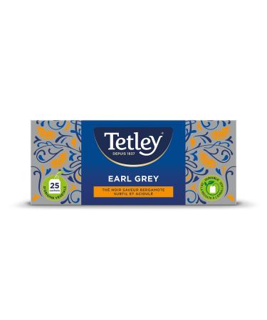 Tetley Th Earl grey- Bo te de 25 sachets classiques noir 25 Unit (Lot de 1)