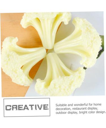 Alipis 20 Pcs Cauliflower Model Simulated Cauliflowers Model Fruit Toys Fake Vegetable Props Simulation Fake Cauliflowers Models Food Decor Faux Cauliflowers Green Plants Pvc Food Play White 4x5pcs 6X5.5CMx5pcs - Buy Online on GoSupps.com