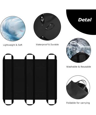 Lotchen Patient Transfer Board - Heavy Duty Positioning Document for Overweight & Elderly Patients | 100x120cm Black - Buy Online on GoSupps.com