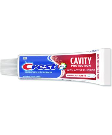Crest Cavity Protection Regular Toothpaste Travel Size .85 oz. (24g) - Pack of 4 Mint 0.85 Ounce (Pack of 4) - Buy Online on GoSupps.com