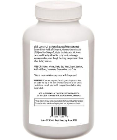 Biogenic Foods Black Currant Seed Oil - 1000mg 60 Gel Caps, Rich in Essential Fatty Acid & GLA for Natural Health Support - Buy Online on GoSupps.com