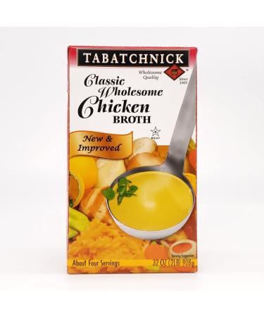 Tabatchnick Classic Wholesome Chicken Broth Kosher For Passover 32 oz. Pack of 6..6 32 Fl Oz (Pack of 6)