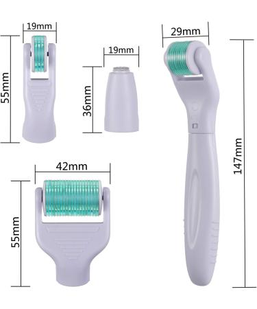 Bowka 5-in-1 Derma Roller Set - Microneedling Roller for Beard Growth & Skin - 1.5/0.5/0.3/0.25mm | International Shipping Available - Buy Online on GoSupps.com