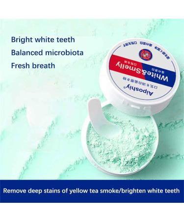 Aiposhiy Teeth Whitening Powder - Natural Mint Probiotic Tooth Cleaning Powder (3PCs) - Brighten Your Smile Naturally! - Buy Online on GoSupps.com